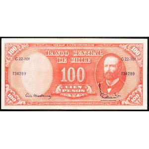 Chile, 100 Pesos 1960-1961