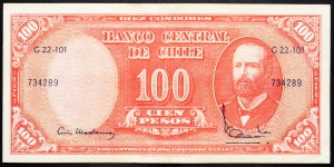 Čile, 100 pesos 1960-1961