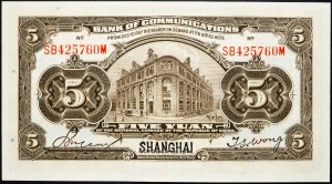 Cina, 5 Yuan 1914