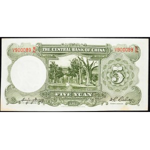 China, 5 Yuan 1936
