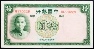 China, 10 Yuan 1937