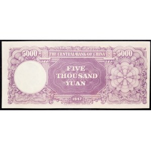 China, 5000 Yuan 1947