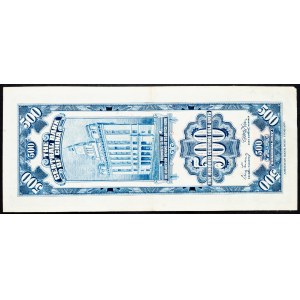 China, 500 Customs Gold Units 1947