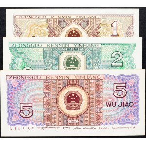 China, 1, 2, 5 Jiao 1980