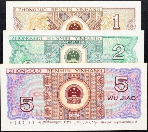 Cina, 1, 2, 5 Jiao 1980