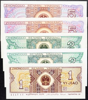 Čína, 1, 2, 5 Jiao 1980