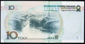 Chiny, 10 juanów 2005 r.