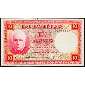 Iceland, 10 Krónur 1928
