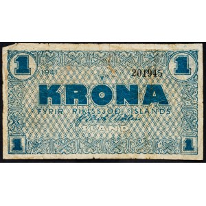 Iceland, 1 Króna 1941
