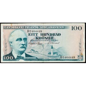 Iceland, 100 Krónur 1957