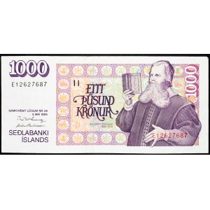 Iceland, 1000 Krónur 1986