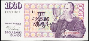 Iceland, 1000 Krónur 1986