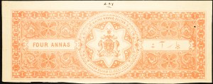 India, 4 Annas 1922