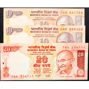 India, 10, 20 Rupees 2002-2008