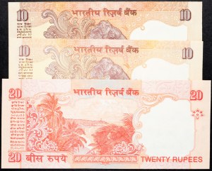 Inde, 10, 20 roupies 2002-2008