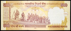 Indie, 500 rupií 2008
