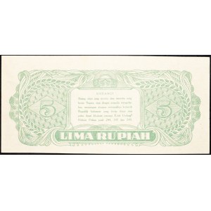 Indonesia, 5 Rupiah 1947