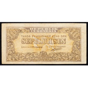 Indonesia, 10 Sen 1949