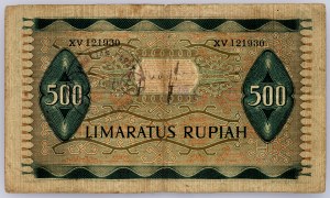 Indonésie, 500 rupií 1952