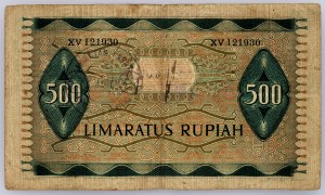Indonézia, 500 rupií 1952