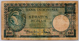 Indonésie, 100 Rupiah 1957
