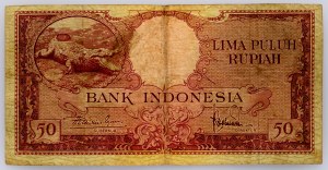 Indonesia, 50 rupie 1957