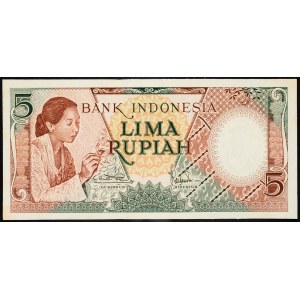 Indonesien, 5 Rupiah 1958