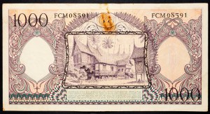 Indonesia, 1000 Rupiah 1958