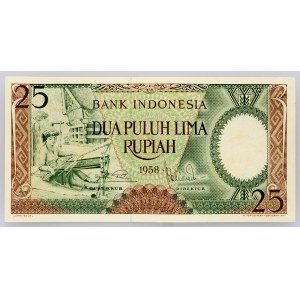 Indonesien, 25 Rupiah 1958