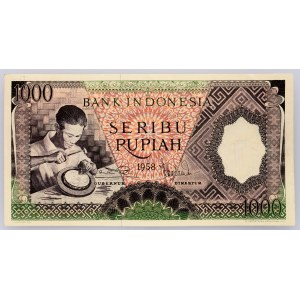 Indonesia, 1000 Rupiah 1958