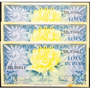 Indonesia, 5 Rupiah 1959