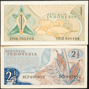 Indonezja, 1, 2 1/2 rupii 1961 r.