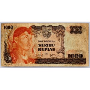 Indonesia, 1000 Rupiah 1968