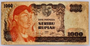 Indonesia, 1000 Rupiah 1968