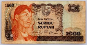 Indonesia, 1000 rupie 1968