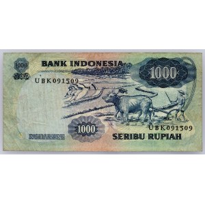 Indonésie, 1000 rupií 1975