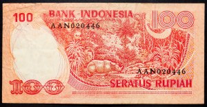 Indonezja, 100 rupii 1977