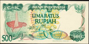 Indonesia, 500 rupie 1982