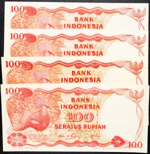 Indonézia, 100 rupií 1984