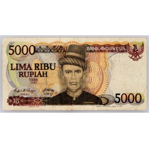 Indonesien, 5000 Rupiah 1986