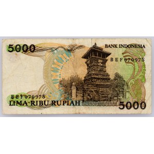 Indonesien, 5000 Rupiah 1986
