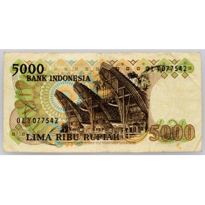 Indonesien, 5000 Rupiah 1989