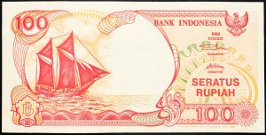 Indonézia, 100 rupií 1992