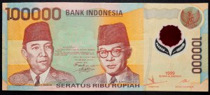 Indonezja, 100000 rupii 1999 r.