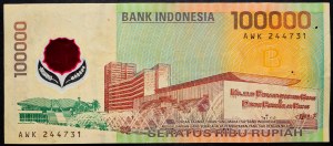 Indonézia, 100000 rupií 1999