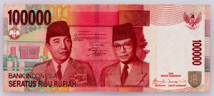Indonezja, 100000 rupii w 2009 r.