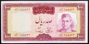 Irán, 100 rialov 1969
