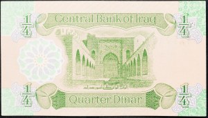 Iraq, 1/4 di dinaro 1979