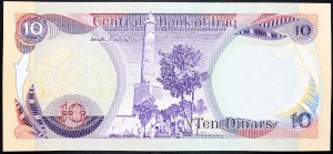 Irak, 10 dinarów 1980