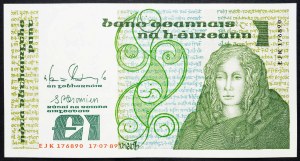 Irlanda, 1 sterlina 1989